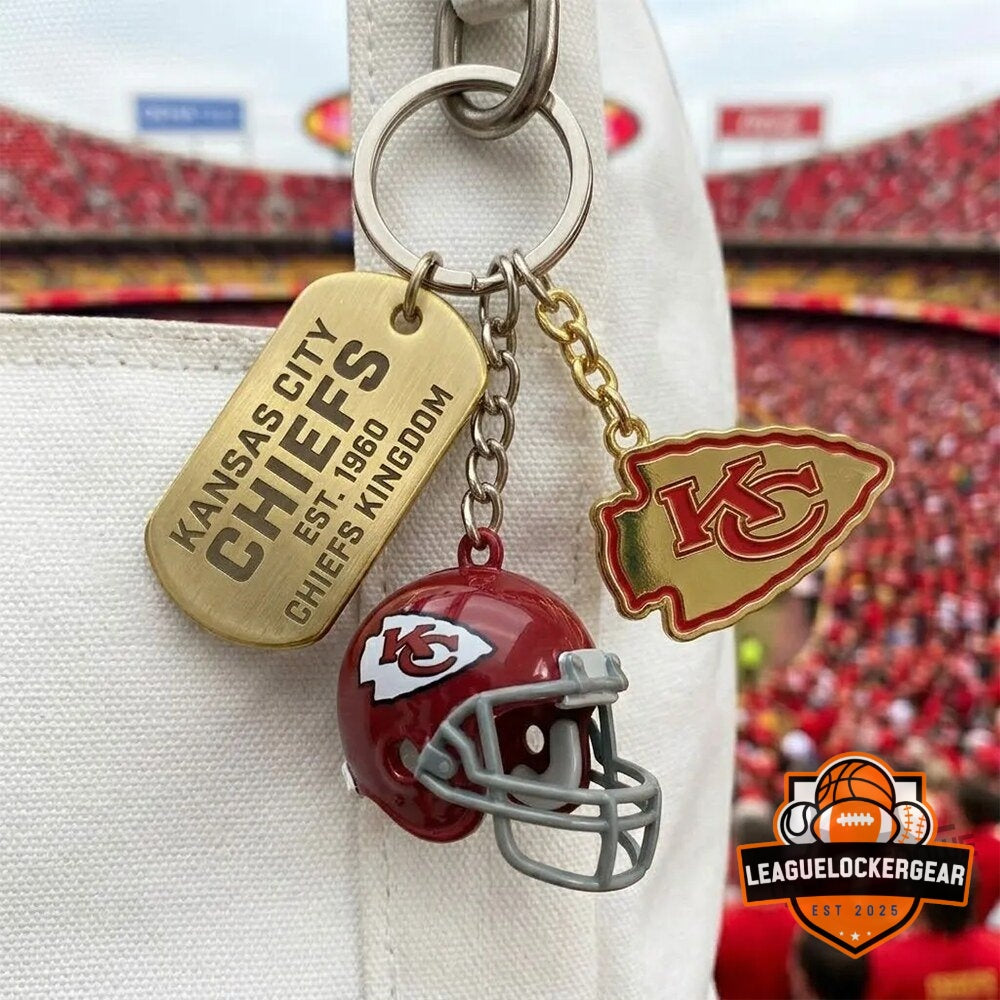 Kansas City Chiefs 66th Anniversary Keychain
