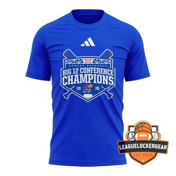Kansas Jayhawks Baseball Big 12 Conference Champions 2026 T-Shirt