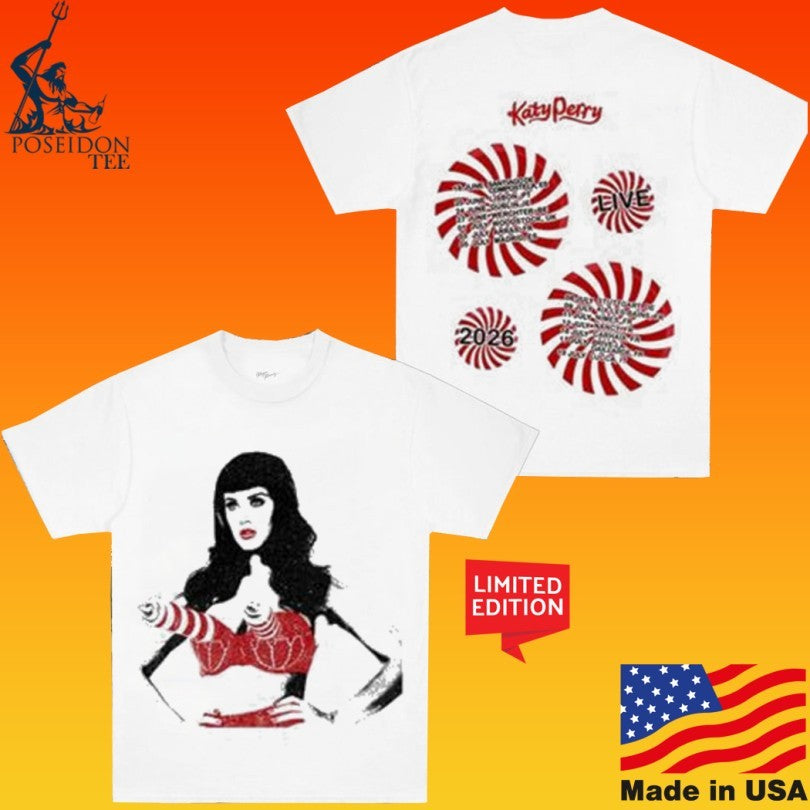 Katy Perry 2026 California Gurls Europe Tour T-shirt