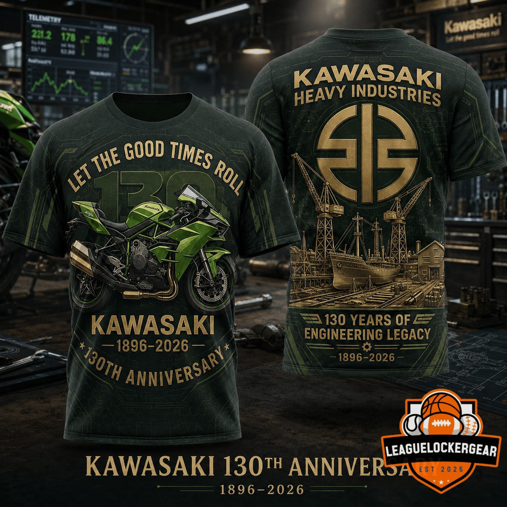 Kawasaki 130th Anniversary 1896-2026 Legacy T-Shirt