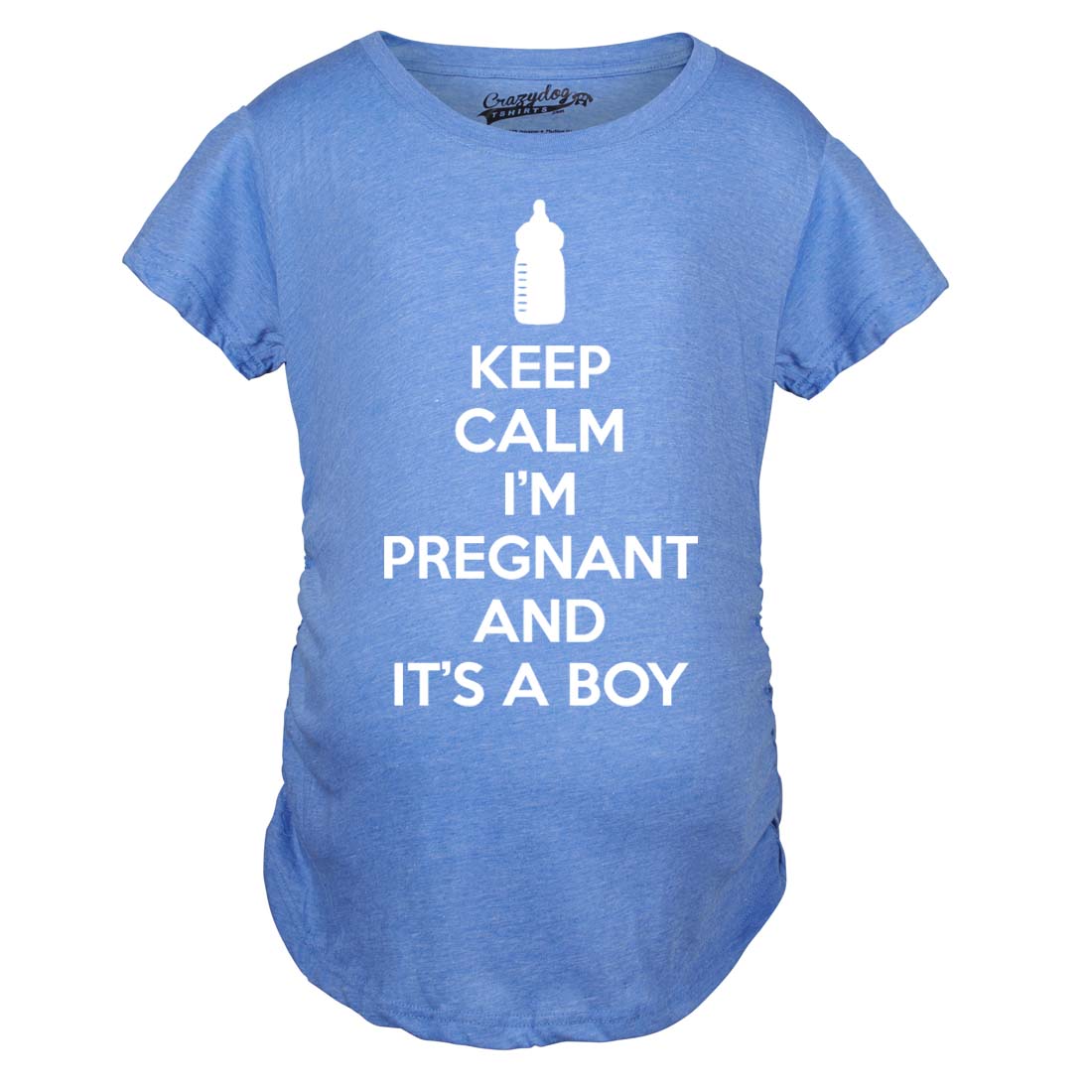Keep Calm I'm Pregnant And It's A Boy Maternity T Shirt
