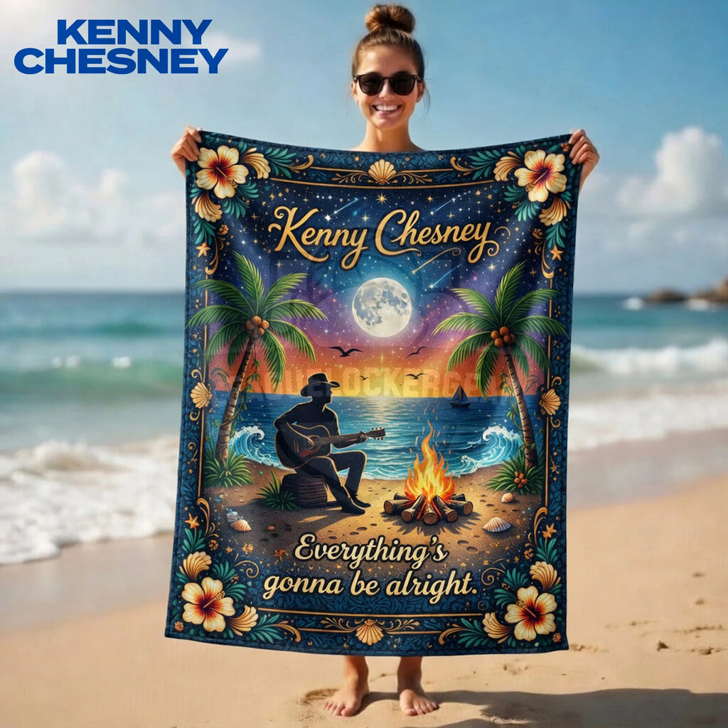 Kenny Chesney No Shoes Nation Beach Towel