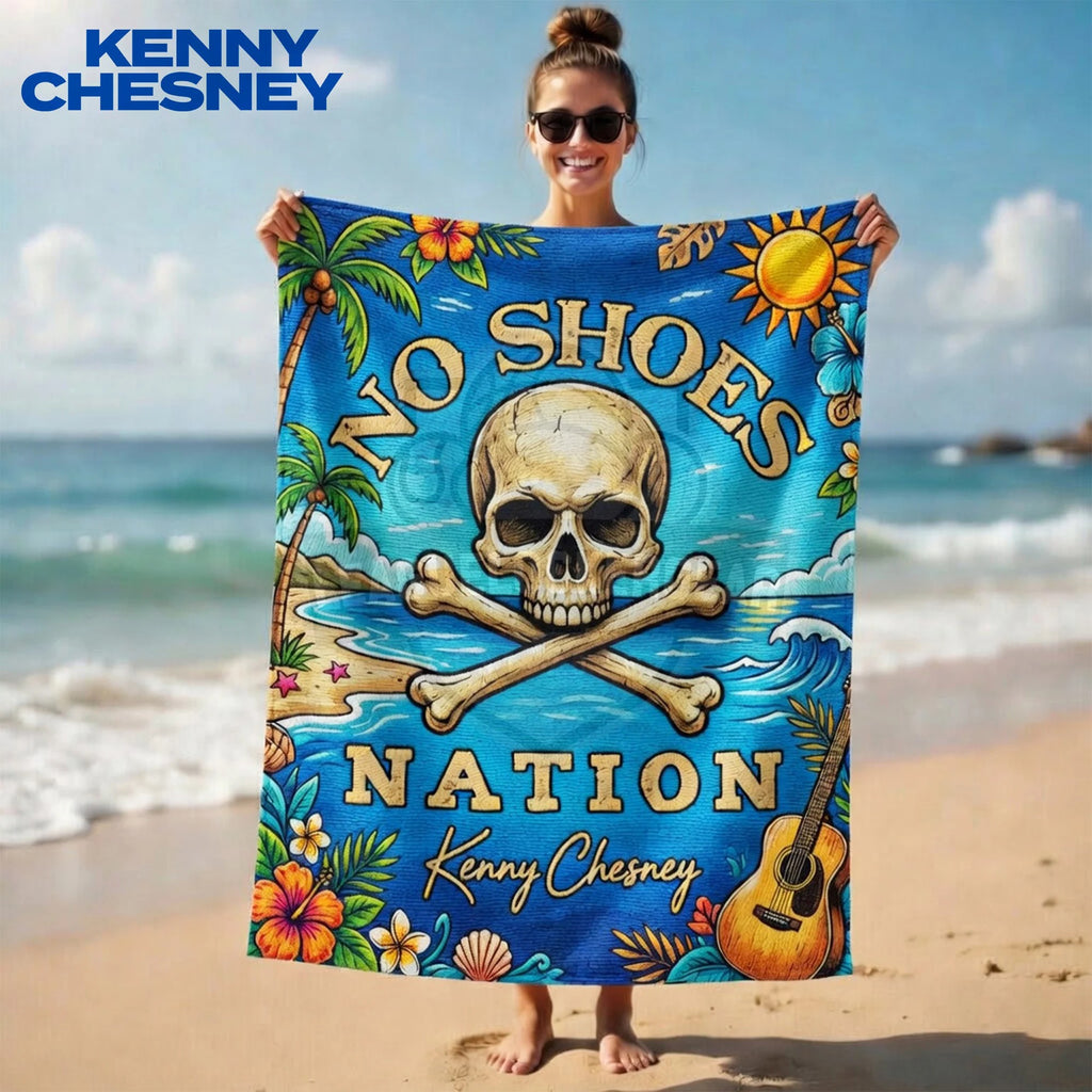 Kenny Chesney No Shoes Nation Beach Towel
