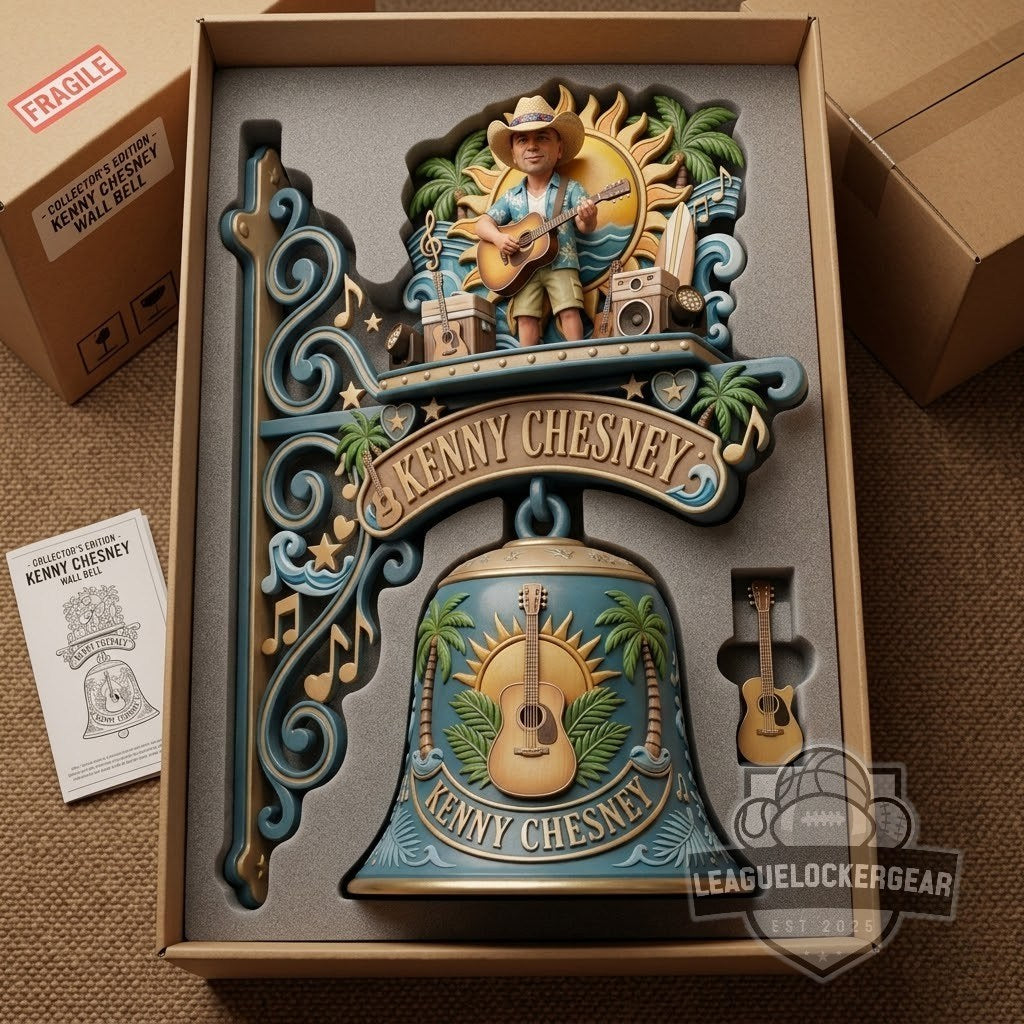 Kenny Chesney 58th Birthday Wall Hanging Bell