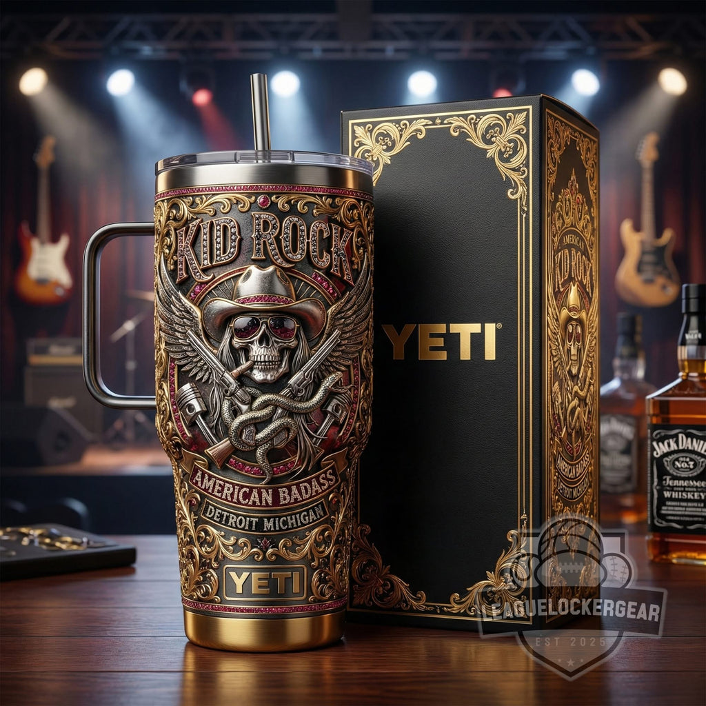 Kid Rock American Badass Detroit Michigan 40oz Tumbler