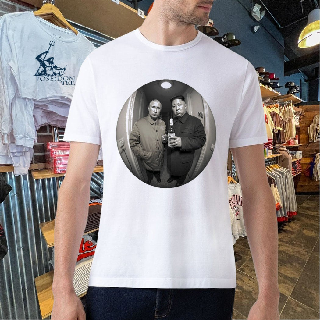 Kim Jong Un And Vladimir Putin In Hallway T-shirt