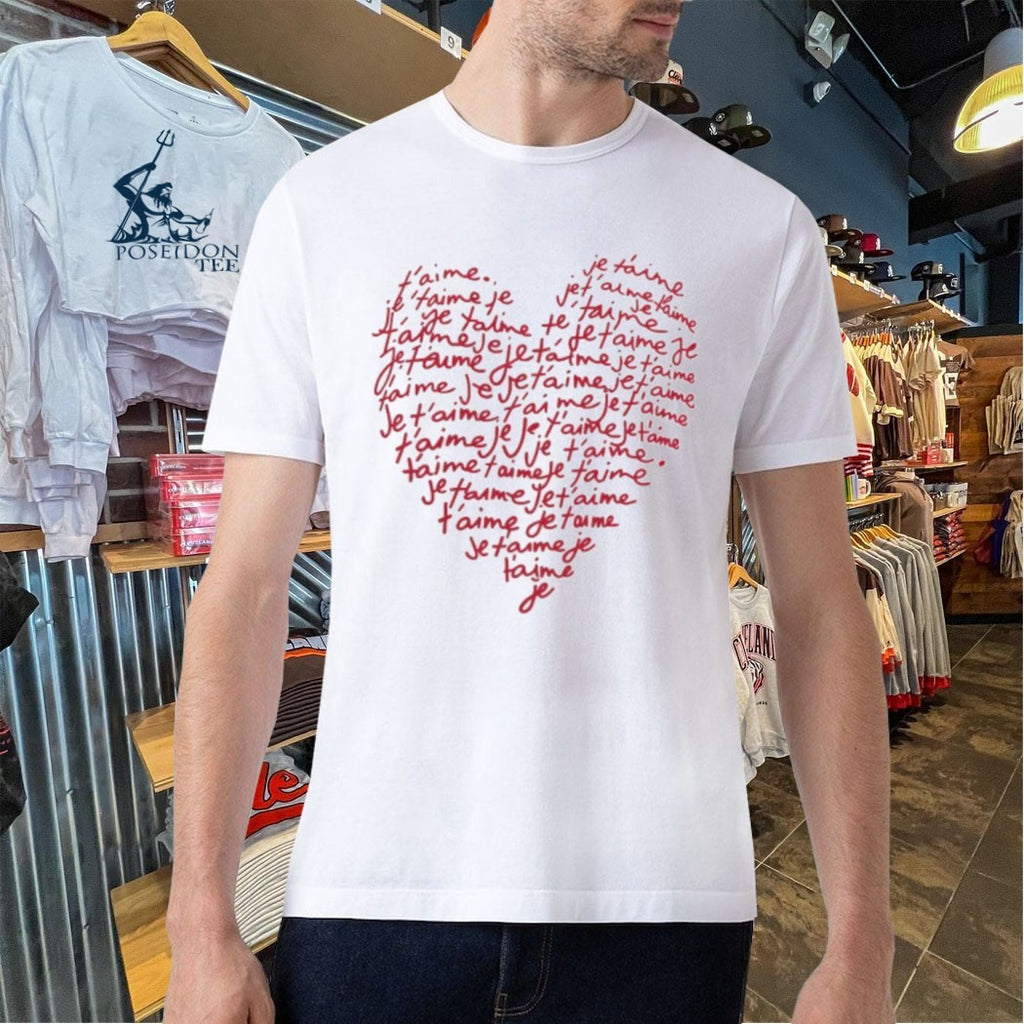 Kirsten Mcduffie Je T’aime Heart T-shirt
