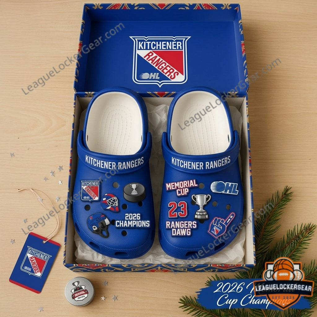 Kitchener Rangers 2026 Memorial Cup Champions Crocs