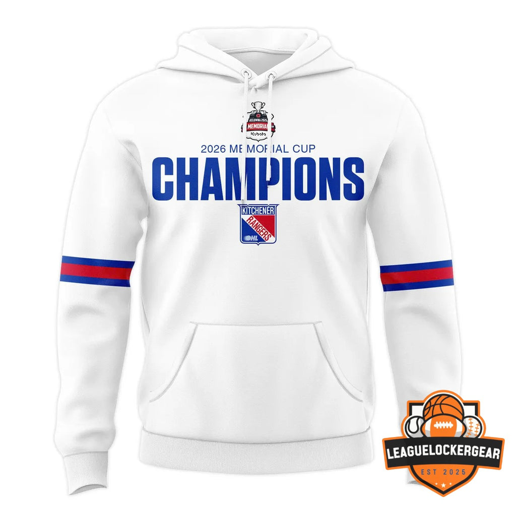 Kitchener Rangers 2026 Memorial Cup Champions Hoodie