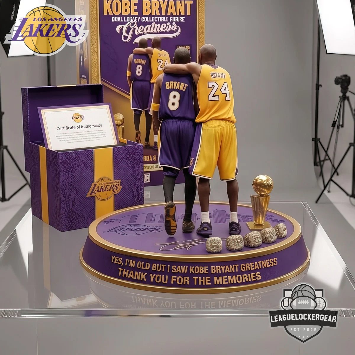 Kobe Bryant Dual Legacy Greatness Acrylic Plaque