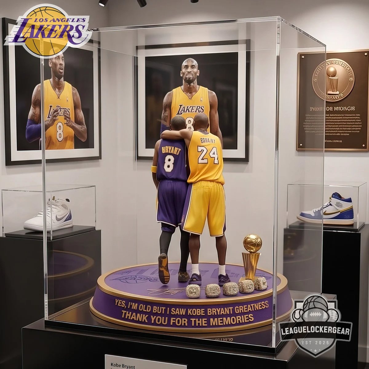 Kobe Bryant Dual Legacy Greatness Acrylic Plaque