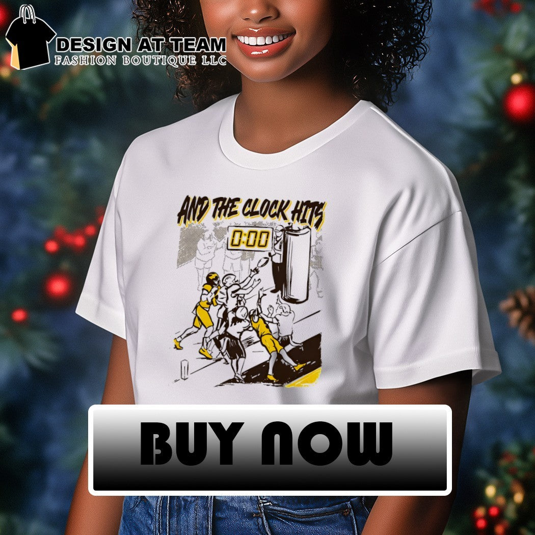 Western Michigan Broncos And The Clock Hits 0 00 WSU vs Michigan shirt