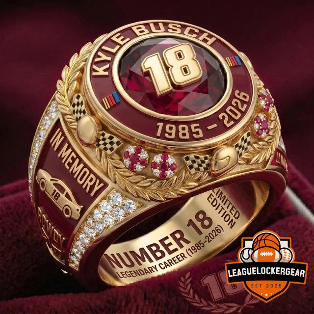 Kyle Busch In Memory Legendary Career Championship Ring