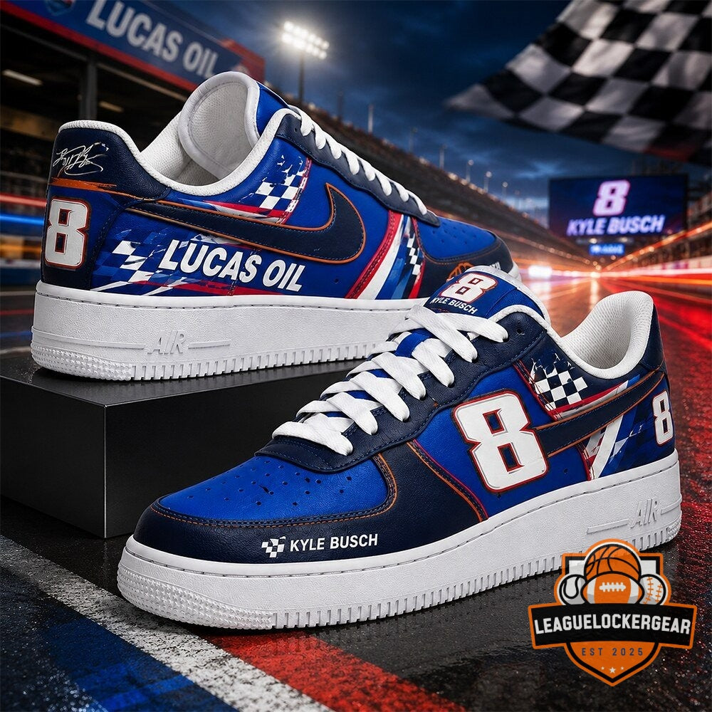 Kyle Busch 8 NASCAR Racing Air Force 1 Sneakers