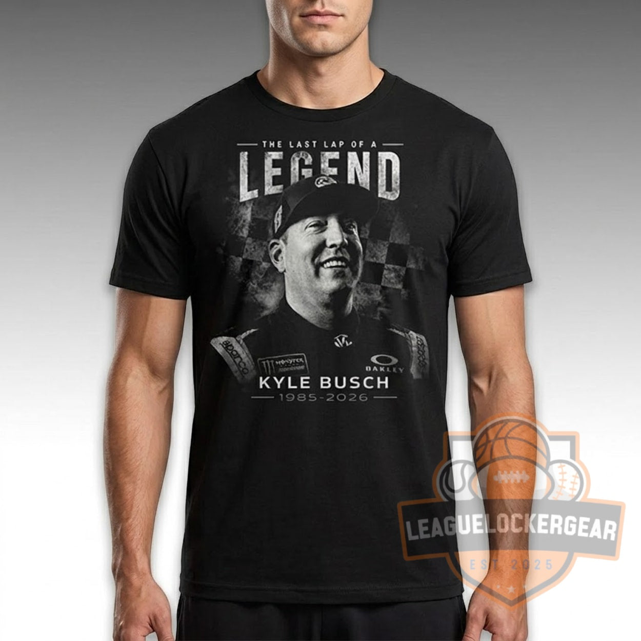 Kyle Busch The Last Lap of a Legend 1985-2026 Career Tribute T-Shirt