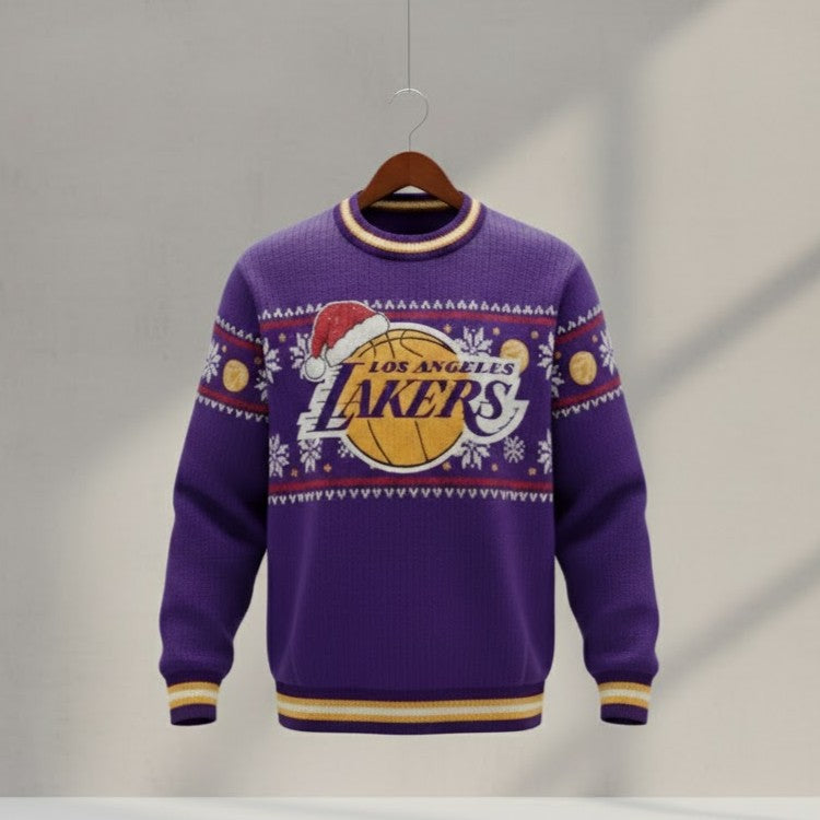 LA Lakers Ugly Christmas Sweater 2025 – Official NBA Fan’s Festive Flex Knit
