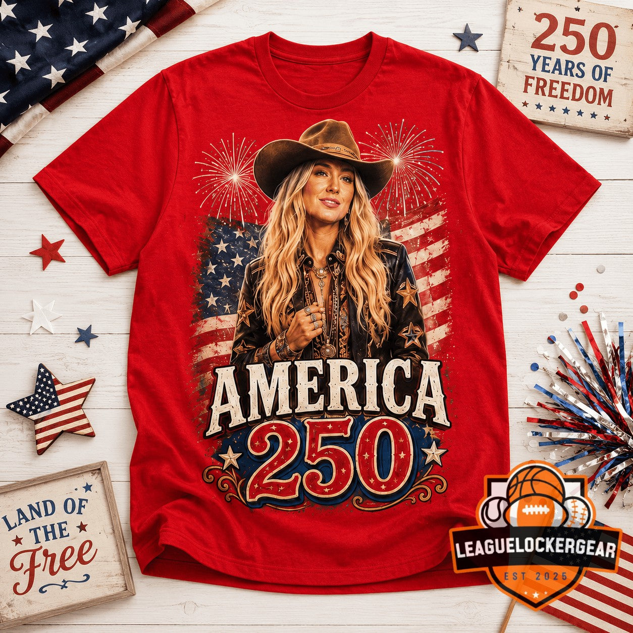 Lainey Wilson America 250 Years of Freedom T-Shirt
