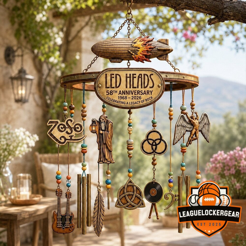 Led Zeppelin 58th Anniversary 1968-2026 Wind Chime