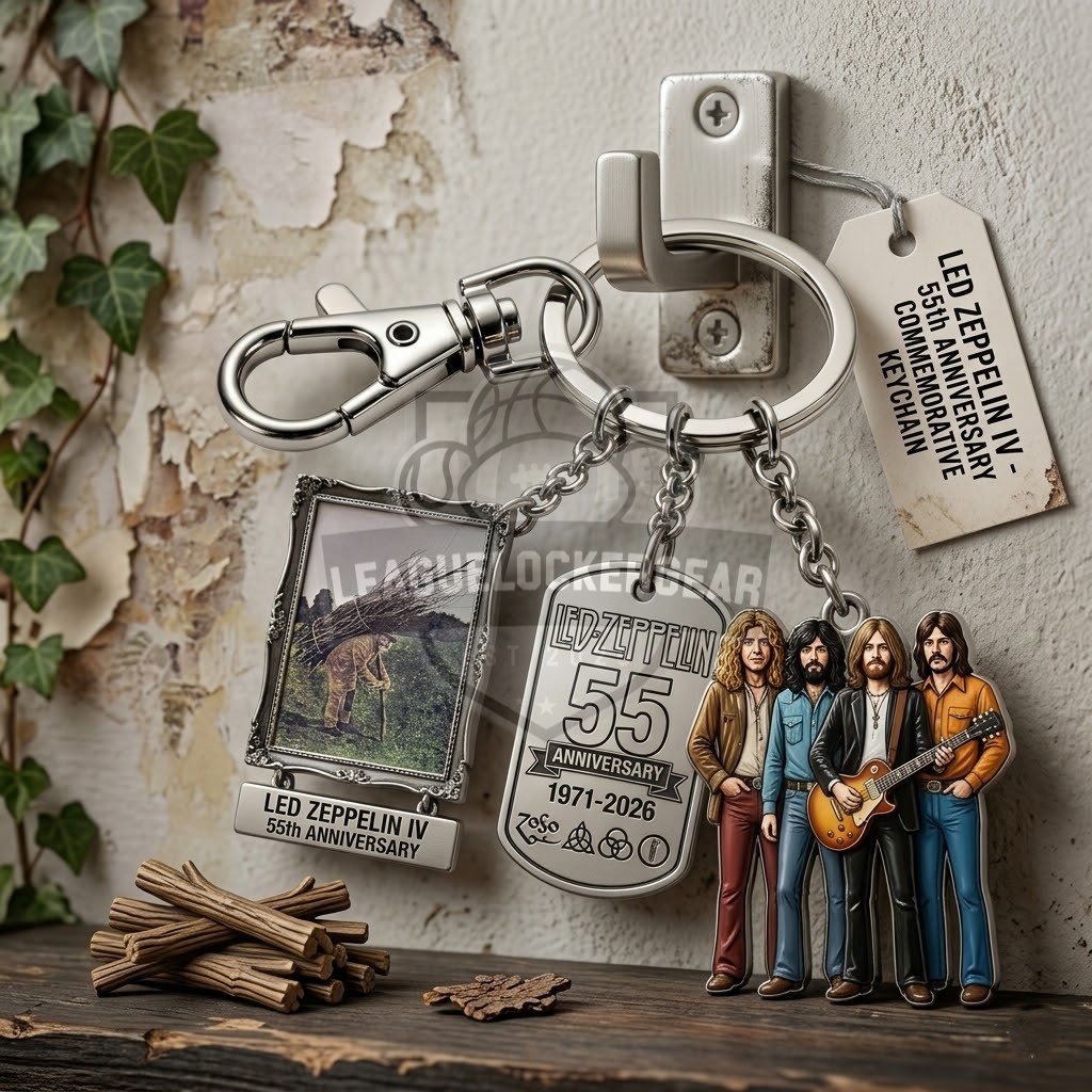 Led Zeppelin IV 55th Anniversary Keychain