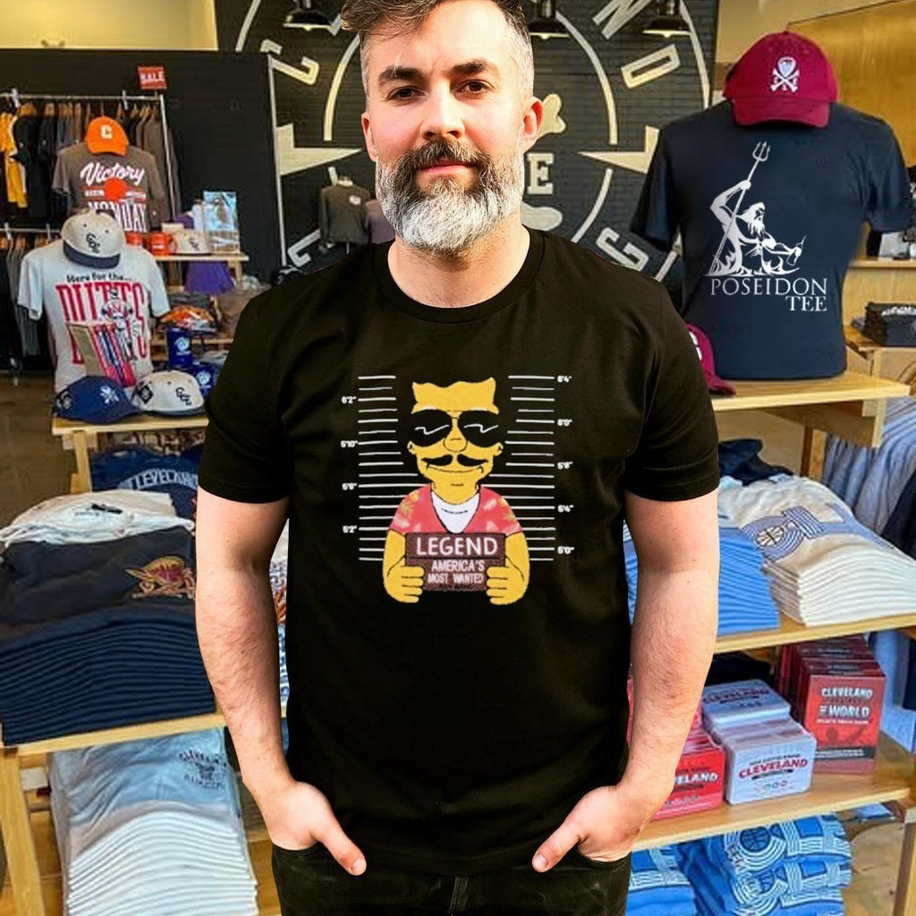 Legend America’s Most Wanted Pablo Mugshot Heavy Terry Short T-shirt