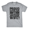 Proud Husband of a Freaking Awesome Wife Men's T Shirt