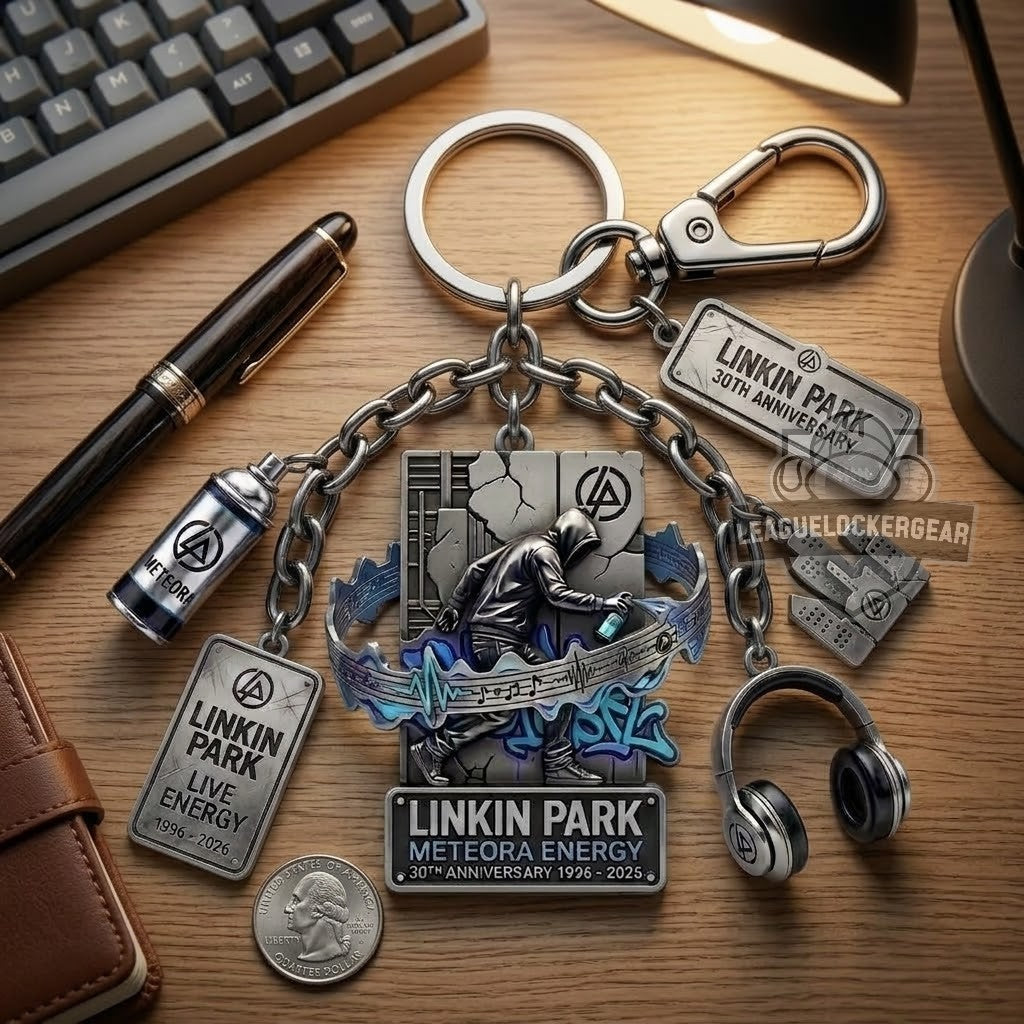 Linkin Park Meteora Energy 30th Anniversary 1996-2026 Keychain