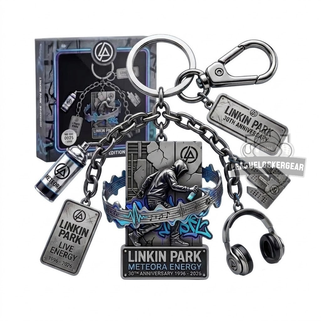 Linkin Park Meteora Energy 30th Anniversary 1996-2026 Keychain