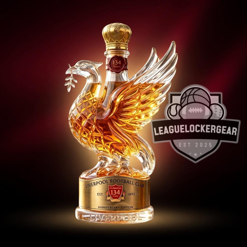 Liverpool Football Club 134th Anniversary Whiskey Bottle