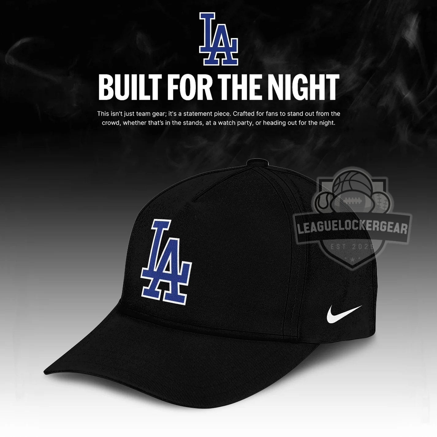 Los Angeles Dodgers 2026 Fashion Black Out Hoodie