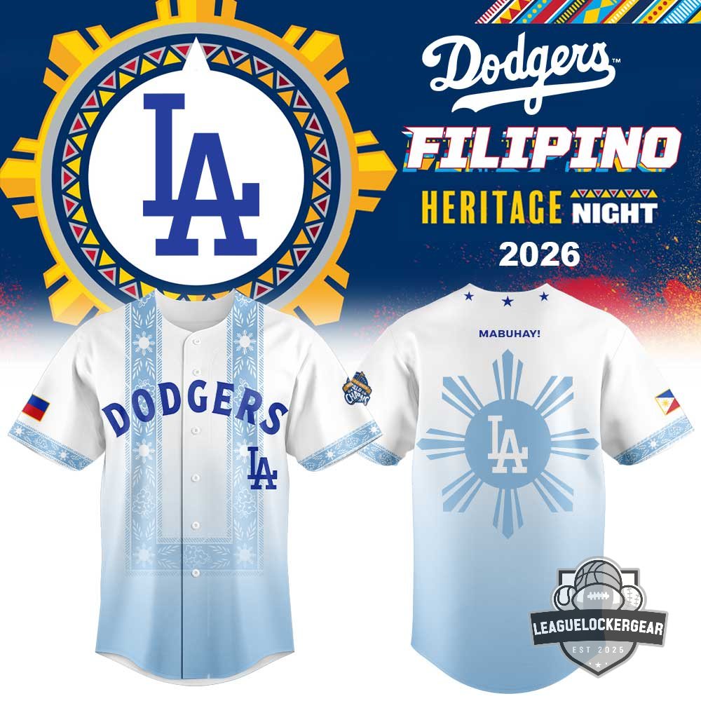 Los Angeles Dodgers Filipino Heritage Night 2026 Baseball Jersey