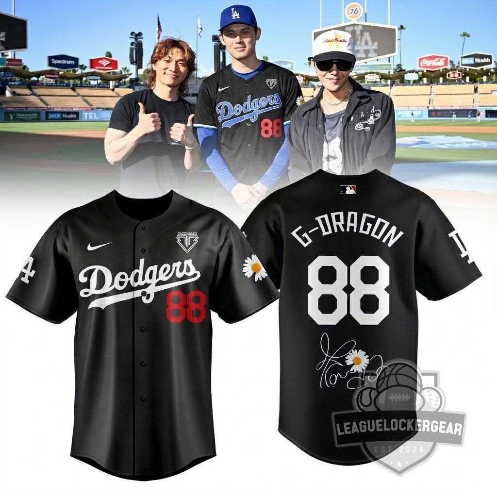 Los Angeles Dodgers G-Dragon BIGBANG Baseball Jersey
