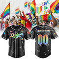 Los Angeles Dodgers Pride Month Love Is Love Baseball Jersey