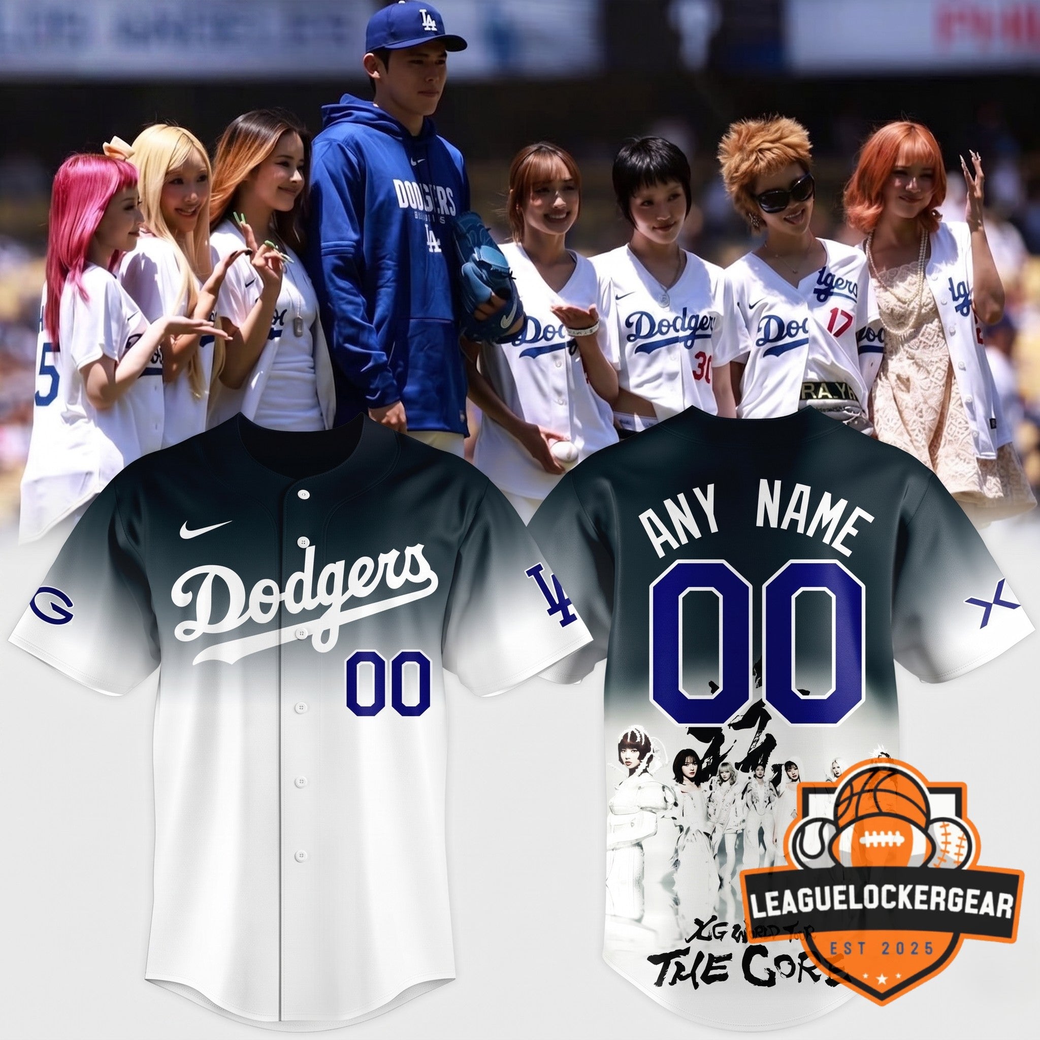 Los Angeles Dodgers XG Collaboration Baseball Jersey