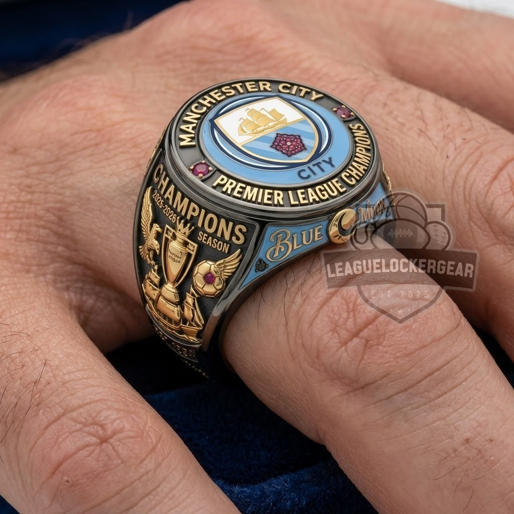Manchester City Premier League Champions 2025-2026 Championship Ring