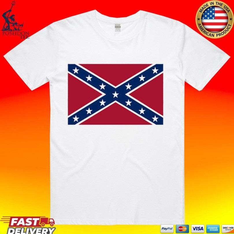 Mark Lee Confederate Rebel Flag Raglan T-shirt
