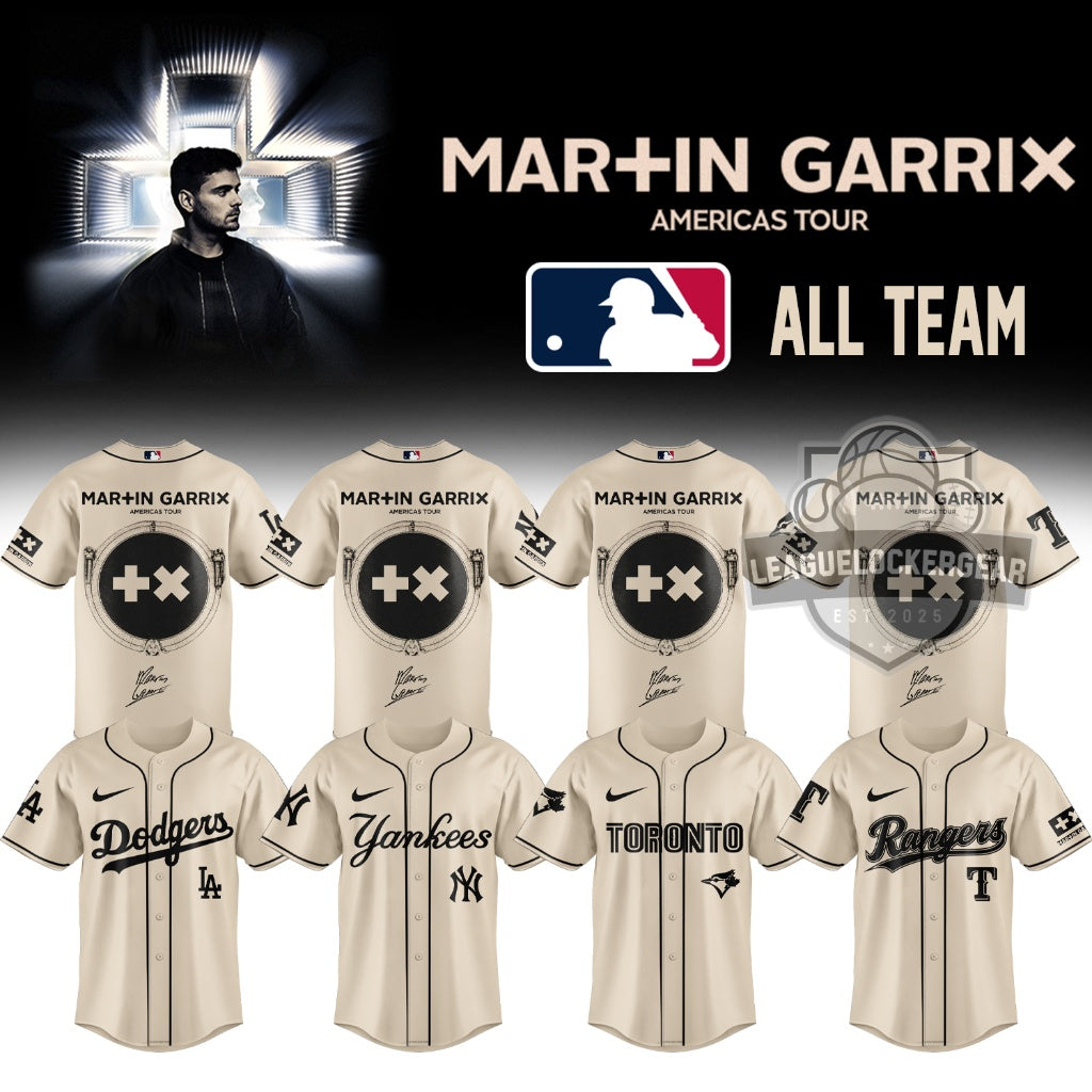 Martin Garrix Los Angeles Dodgers Americas Tour Baseball Jersey