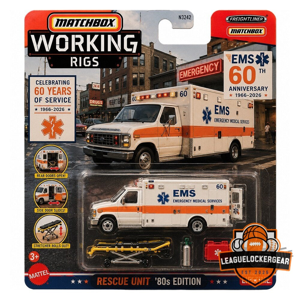 Matchbox Working Rigs EMS 60th Anniversary Hot Wheels Die-cast Car