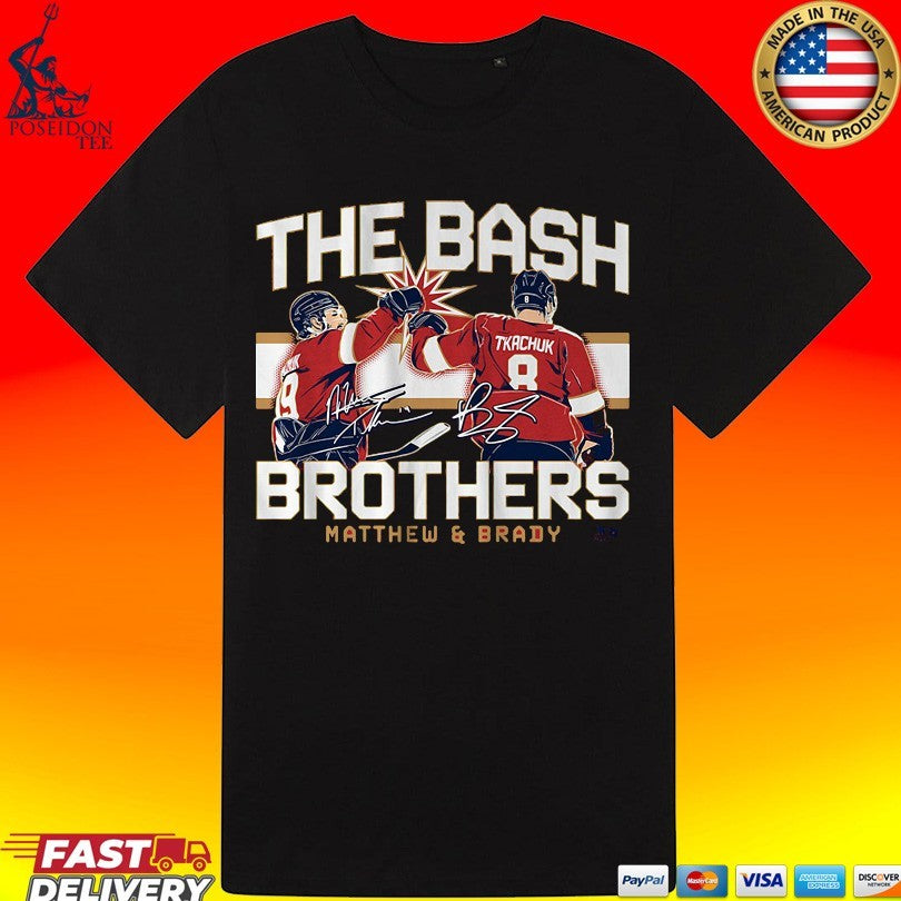 Matthew & Brady Tkachuk The Bash Brothers T-shirt