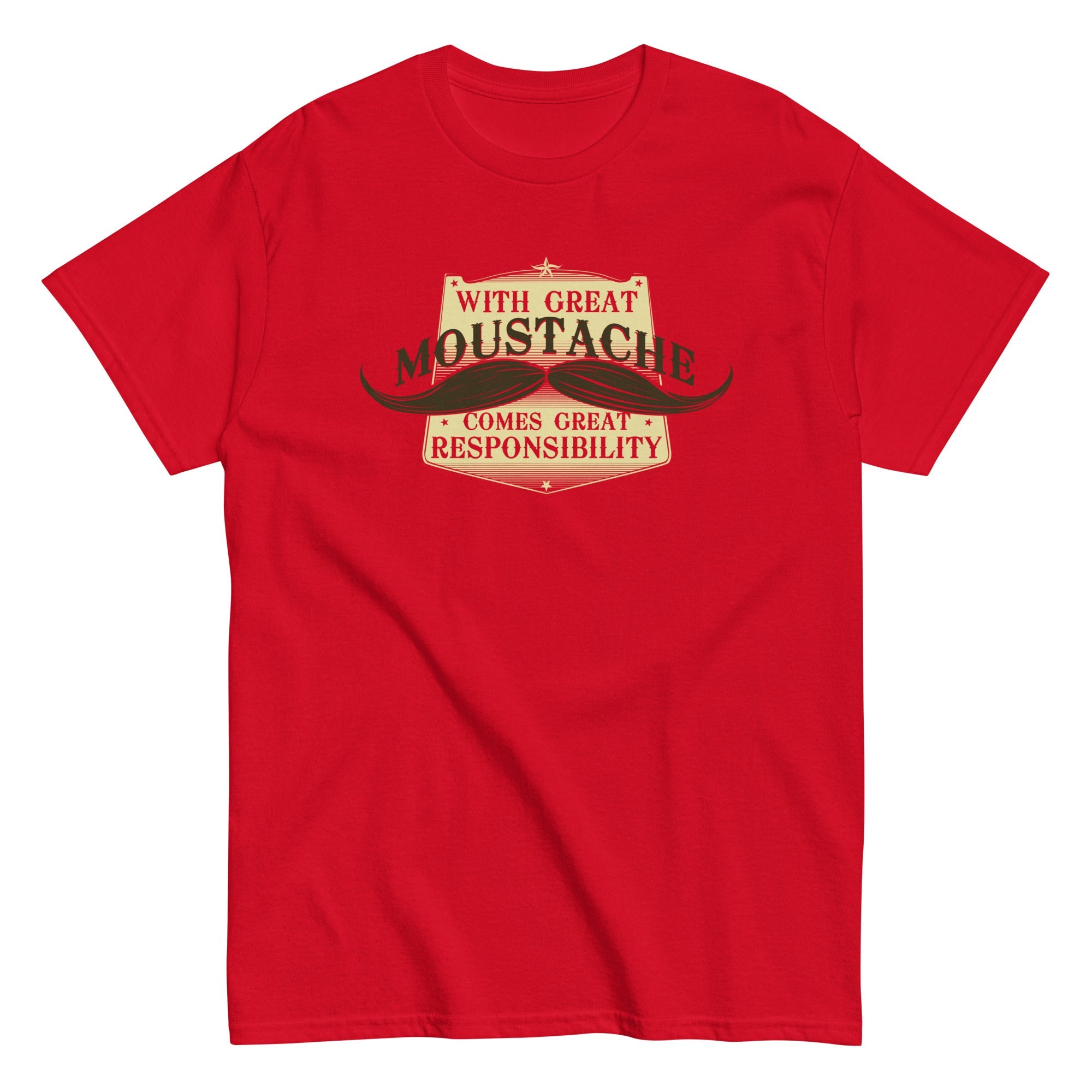 With Great Moustache Men's Classic Tee