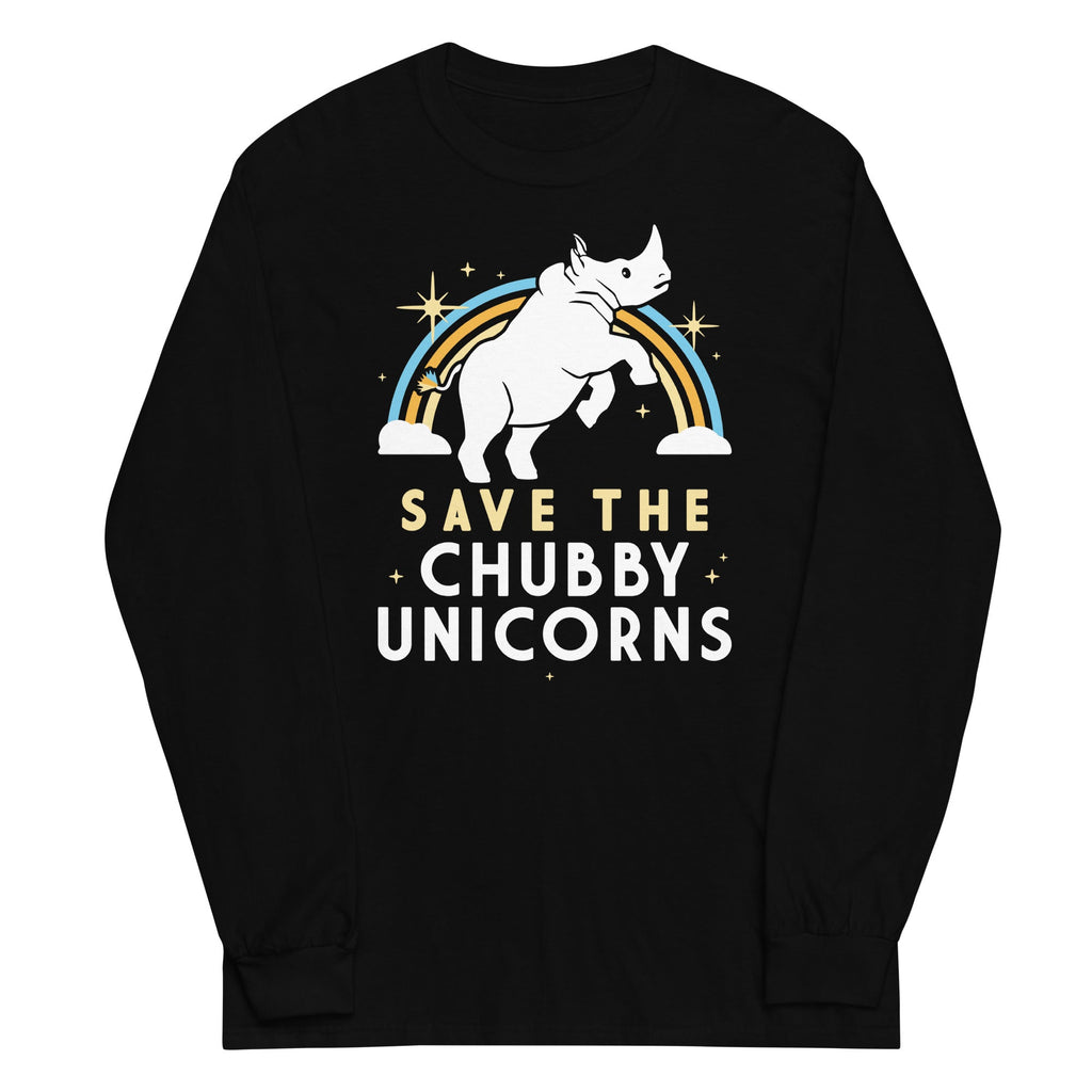 Save The Chubby Unicorns Unisex Long Sleeve Tee