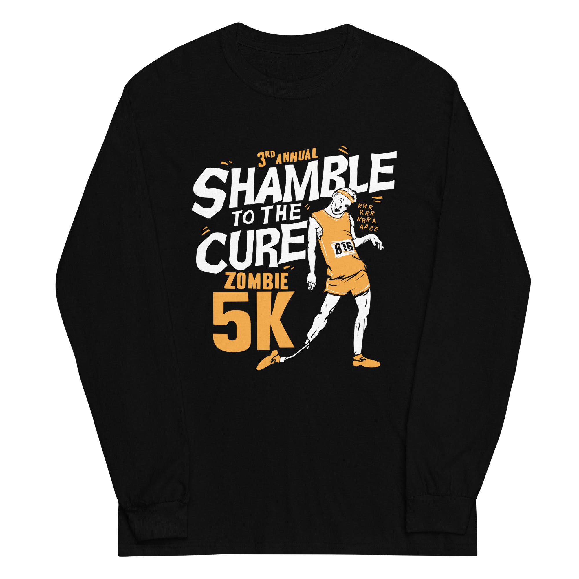 Shamble To The Cure Zombie 5K Unisex Long Sleeve Tee