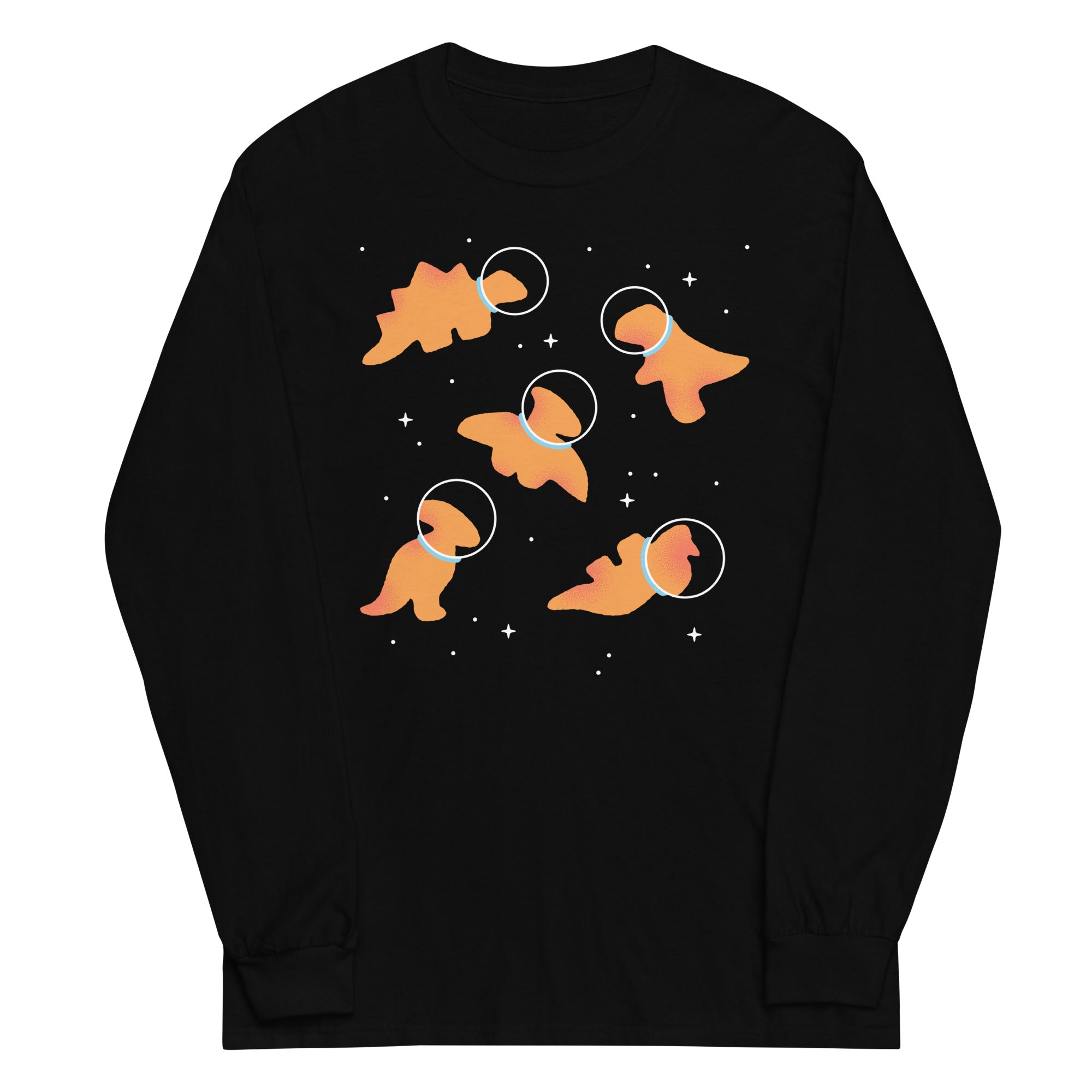 Dino Nugs In Space Unisex Long Sleeve Tee