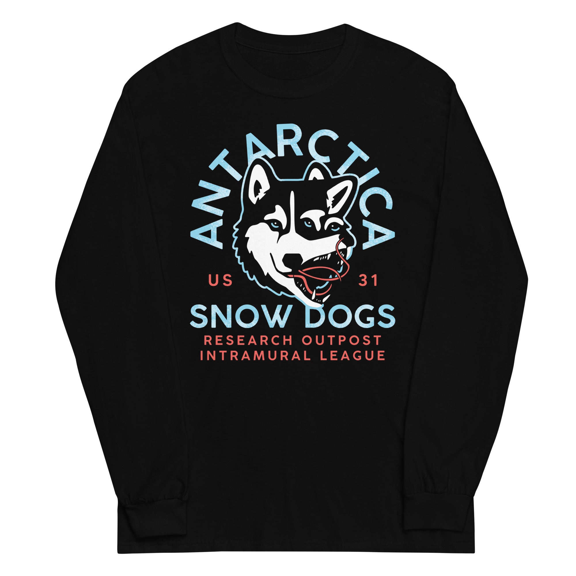 Antarctica Snow Dogs Unisex Long Sleeve Tee