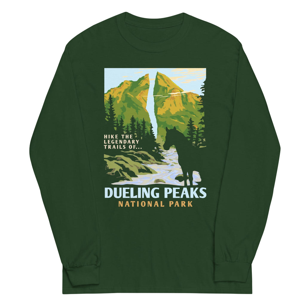 Dueling Peaks National Park Unisex Long Sleeve Tee