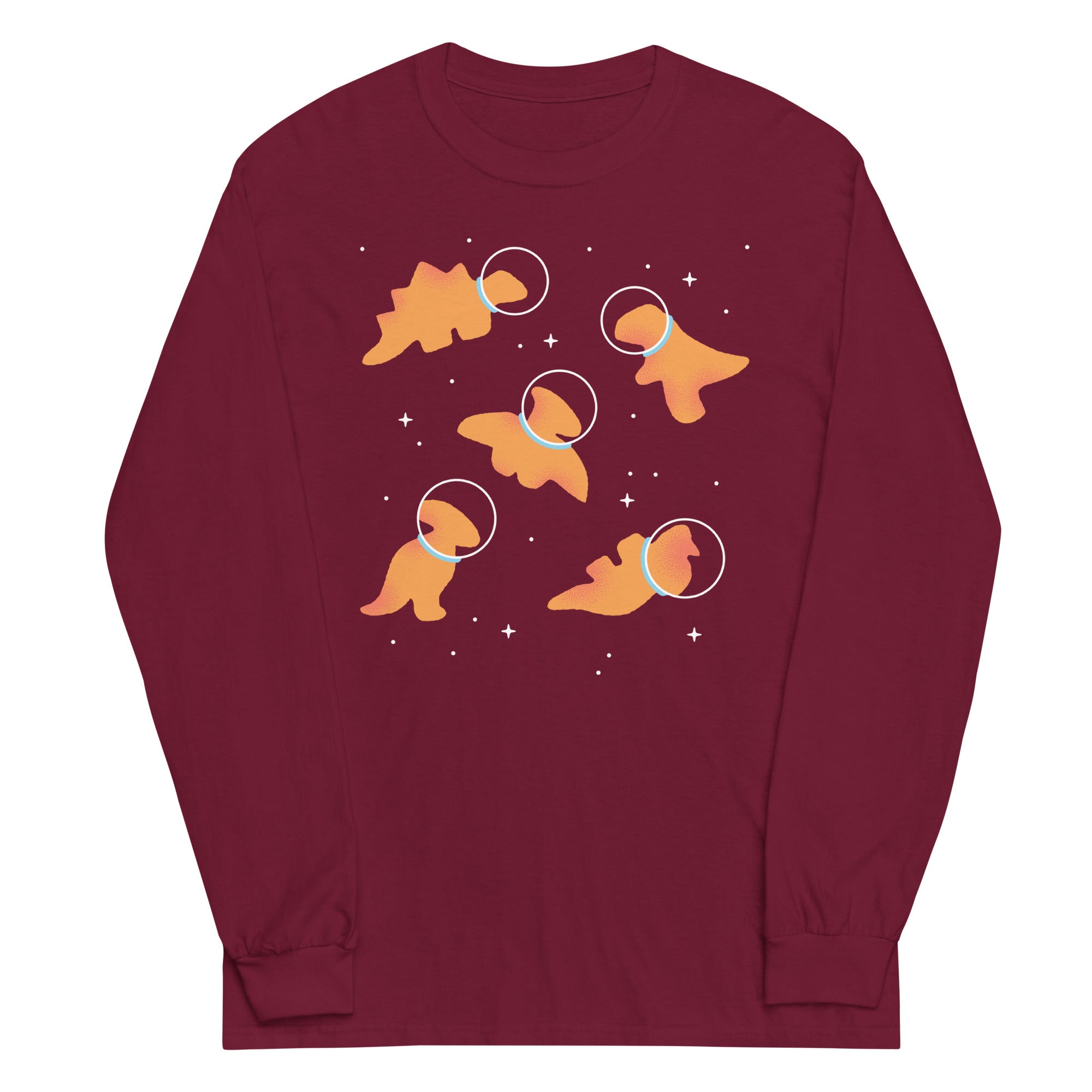 Dino Nugs In Space Unisex Long Sleeve Tee