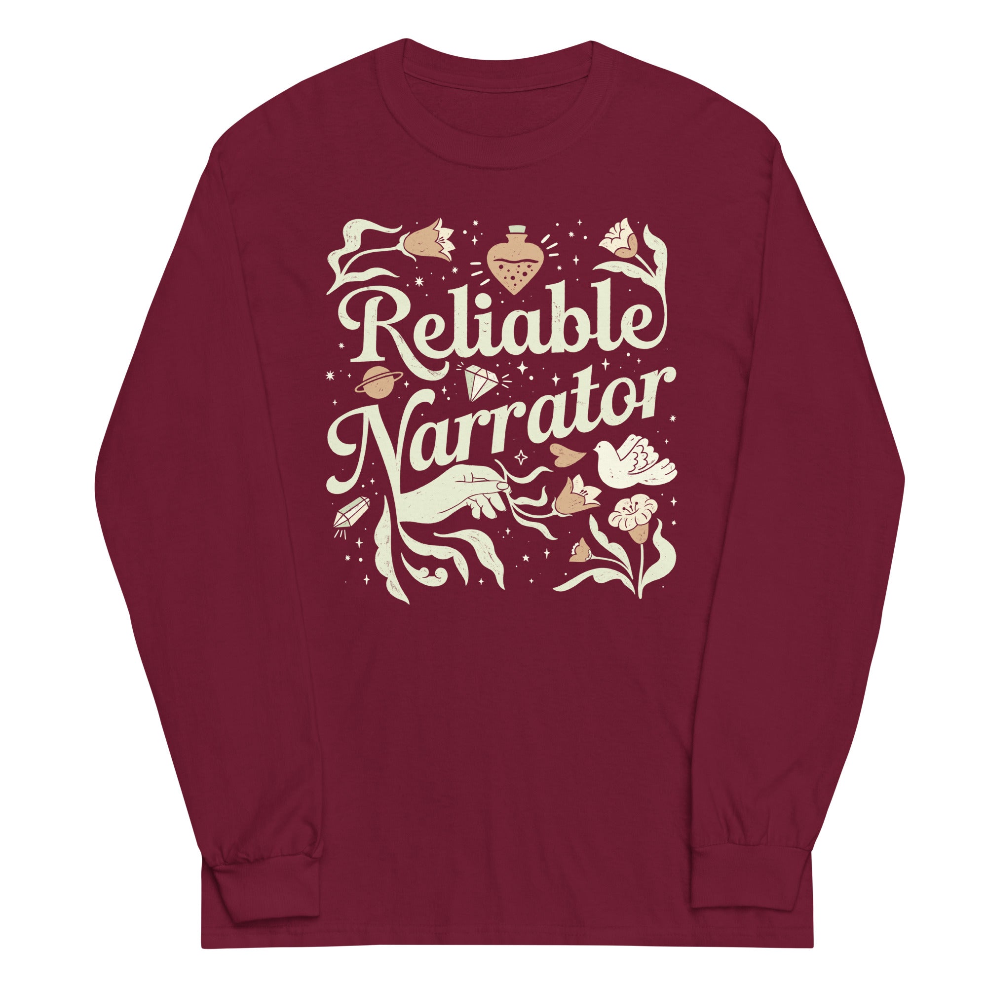 Reliable Narrator Unisex Long Sleeve Tee