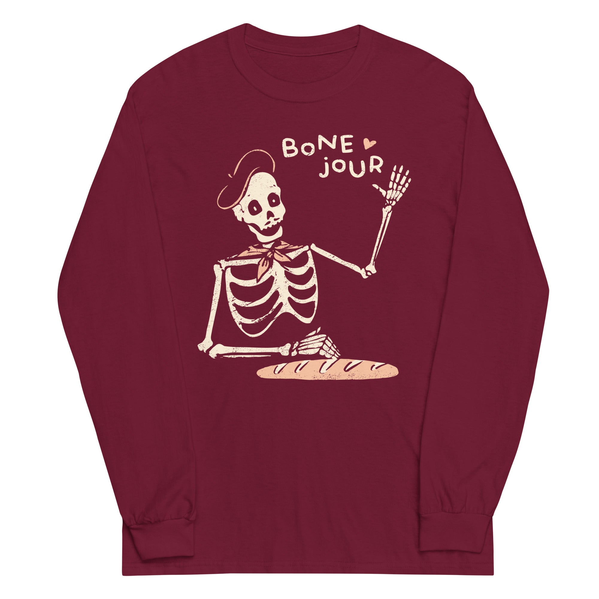 Bone Jour Unisex Long Sleeve Tee