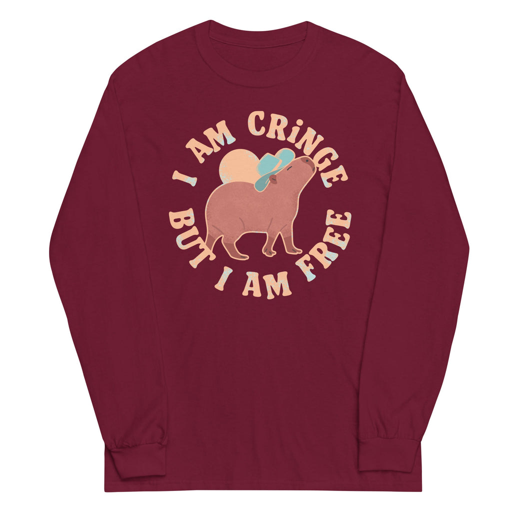 I Am Cringe But I Am Free Unisex Long Sleeve Tee