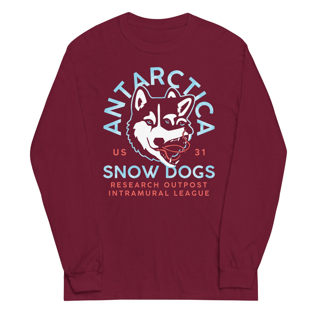 Antarctica Snow Dogs Unisex Long Sleeve Tee