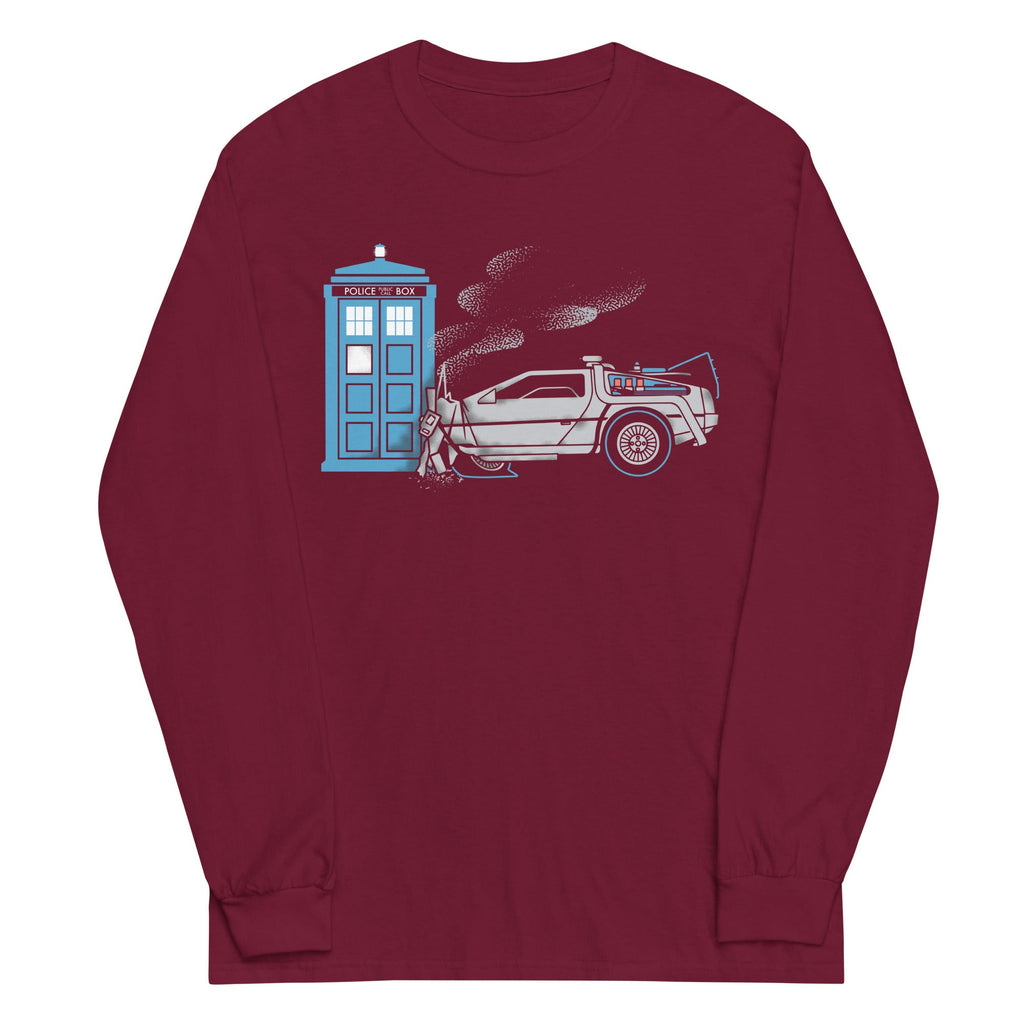 Time Collision Unisex Long Sleeve Tee